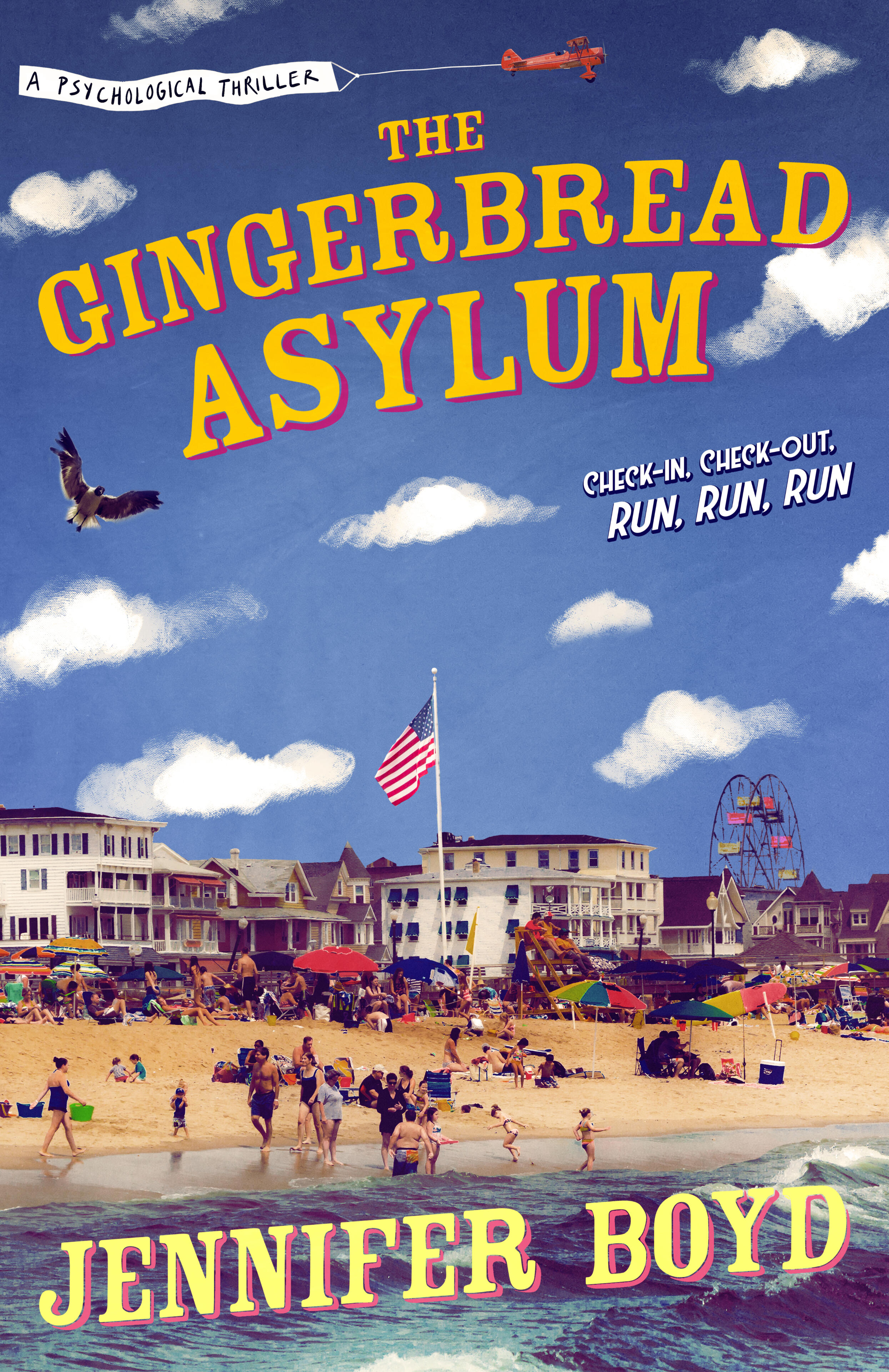 The Gingerbread Asylum Cover The Gingerbread Asylum a psychological thriller set at a seaside resort.