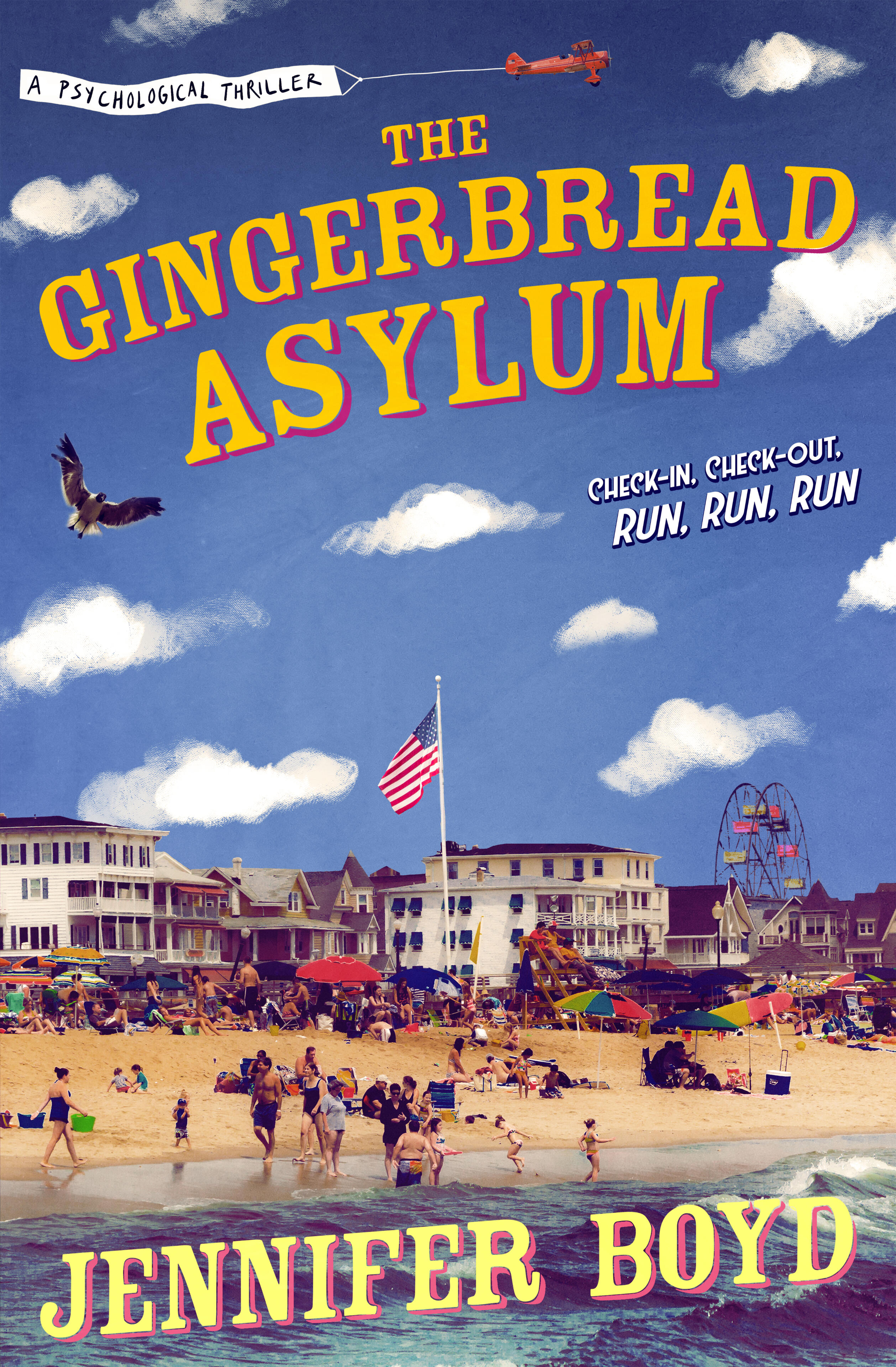 The Gingerbread Asylum Cover The Gingerbread Asylum a psychological thriller set at a seaside resort.